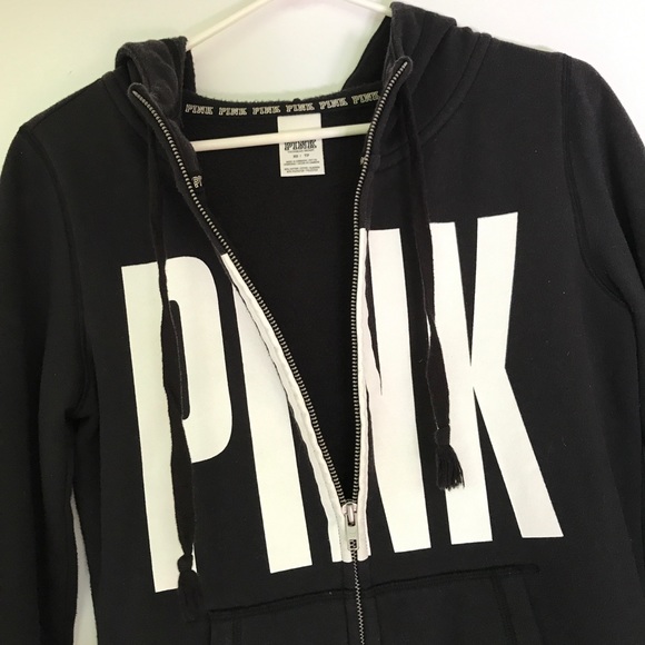 PINK classic everyday zip-up logo sweatshirt - Picture 2 of 7